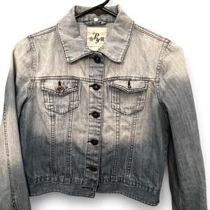 Vintage PY 1998 California Distressed Cropped Denim Jacket Women's Medium